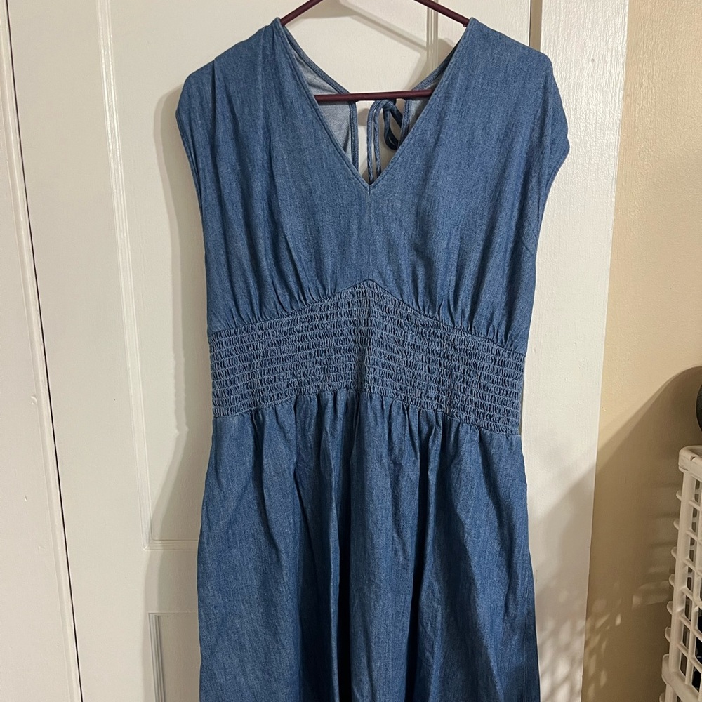 Old Navy Blue Denim Dress
